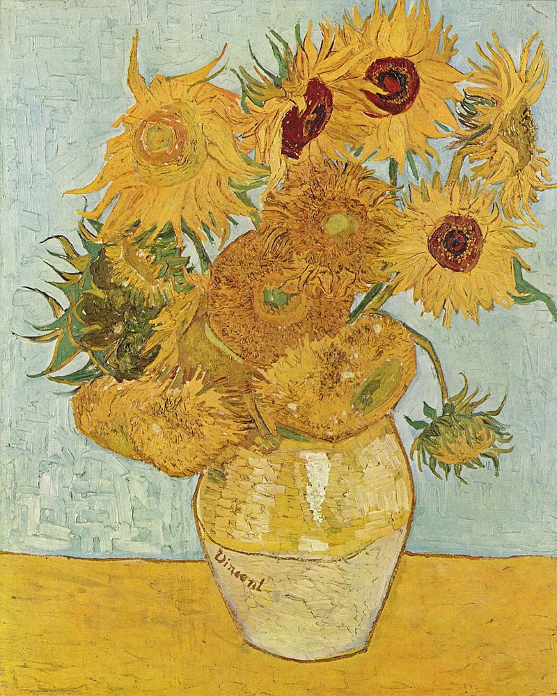 Serie de cuadros de los Girasoles de Arlés - Los girasoles de Vincent van Gogh