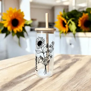 Vaso Personalizado ramo de Girasol