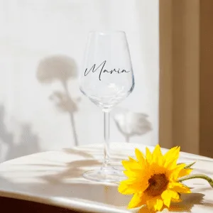 Copa de vino personalizada con nombre