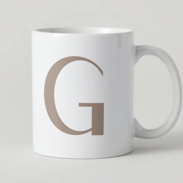 Taza ilustración mascota con inicial 🐶 - Imagen 2