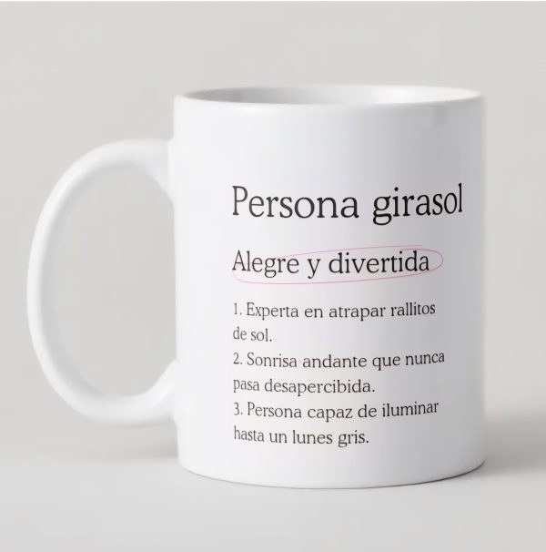 Taza persona girasol - Significado